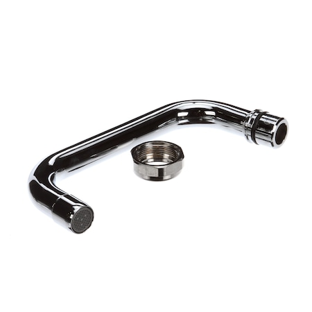 T&S Brass Nozzle, Swing, 6 Length, 3/4-27Un Laminar Outlet 5SP-06